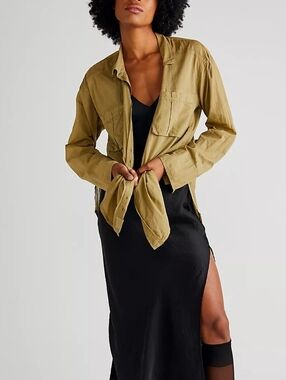 We The Free Sheer Luck Shirt In Light Willow Lightweight Size XS